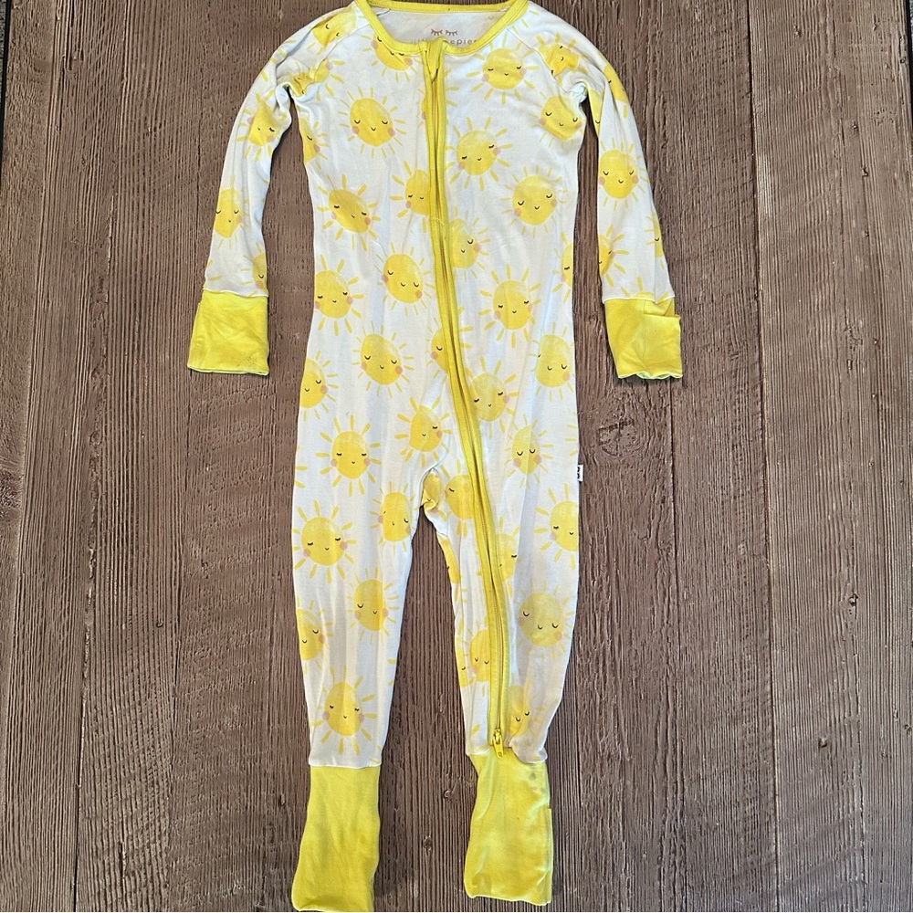 Little Sleepies Sunshine Zippy Pajamas 12-18M